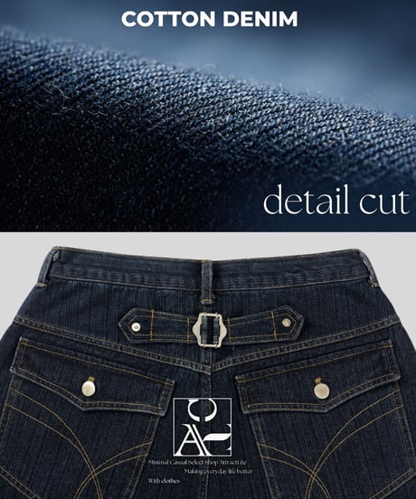 （premium select）Broad striped denim pants
