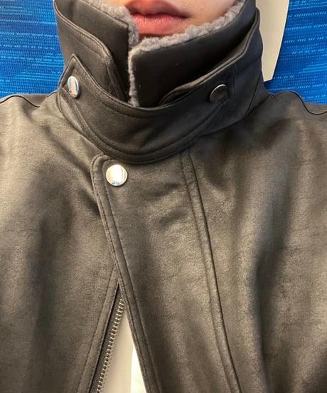 Mouton leather jacket