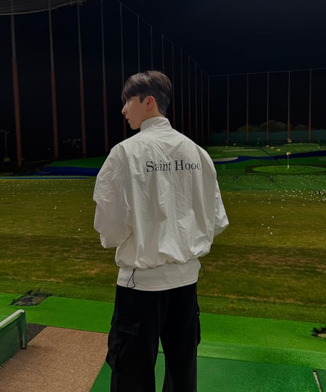 Saint logo nylon jacket