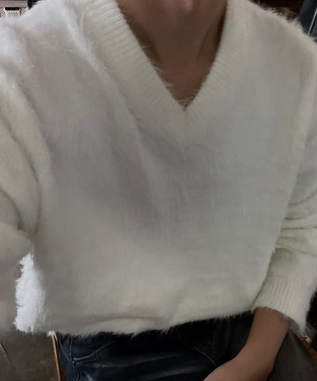 mohair angora v knit