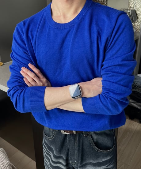 (3color)Cashmere like round knit