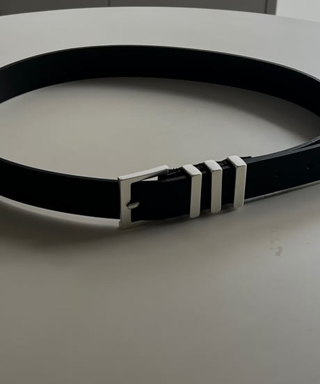 （real leather）trios buckle belt
