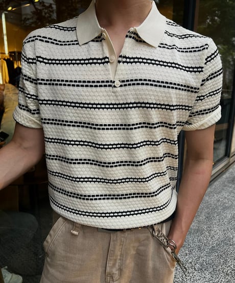 poa border harf knit