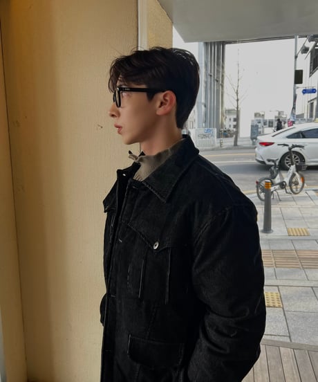 Westen demim padding jacket