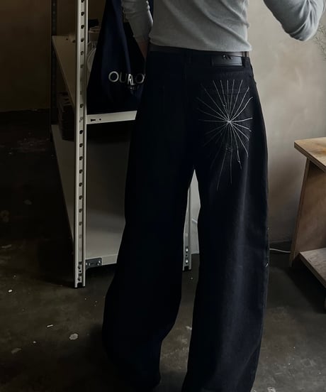 Hand embroidery denim