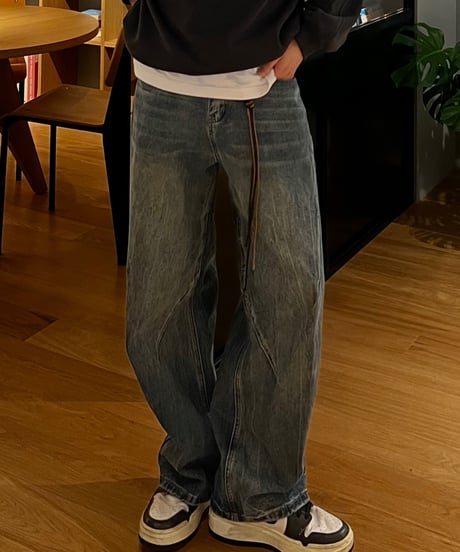 (premiumselect)Keyling slit denim