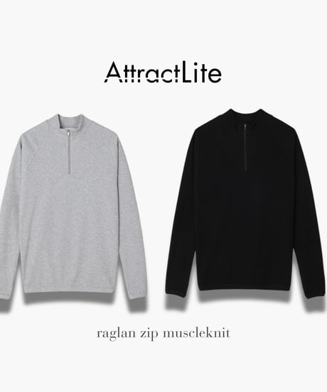 raglan zip muscleknit