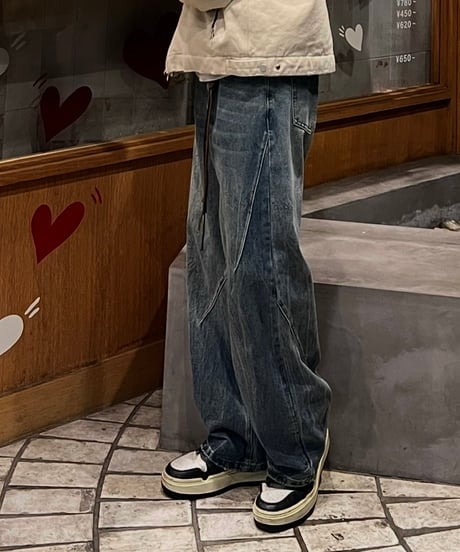 (premiumselect)Keyling slit denim