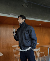 Mouton leather jacket