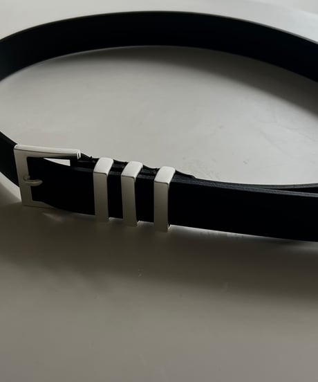 （real leather）trios buckle belt