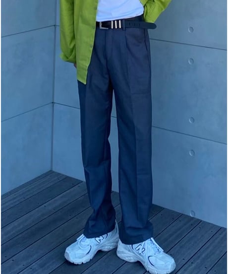 (+5cm)straight wide slacks