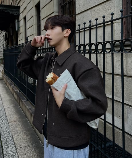 (premium select)rivet wool cropped jacket