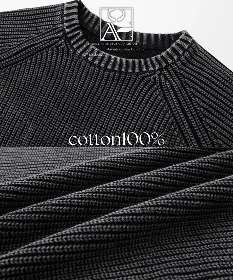 【新品】アパルトモン SIDE SLIT KNIT sigma slit knit | 韓国現地メンズカジュアルAttract Lite
