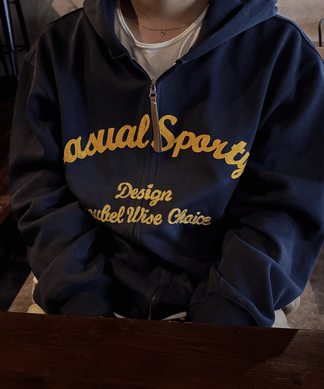 Design lether zip hoodie