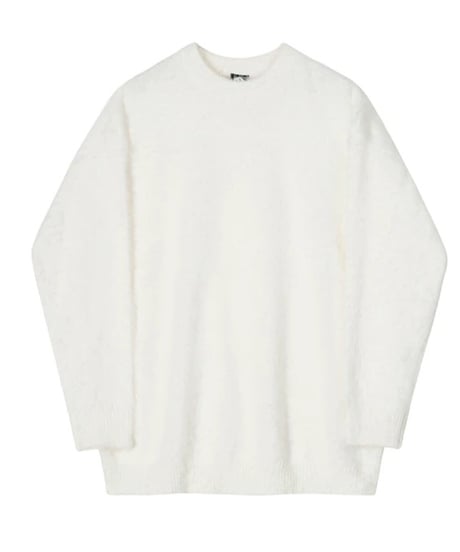 Minimal shaggy knit