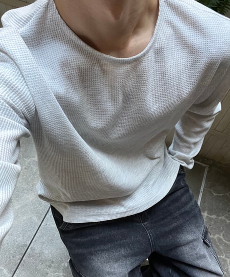 Textured Waffle Crop T