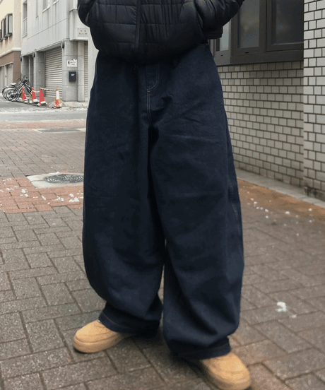 （premium select）Broad striped denim pants