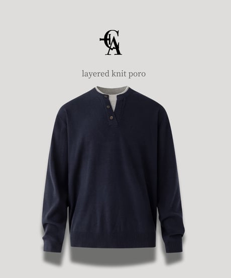 layered knit poro