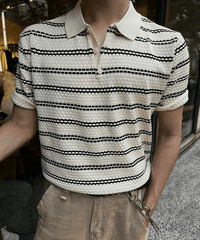 poa border harf knit