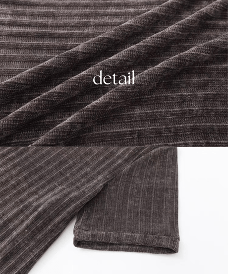 velor muscle knit