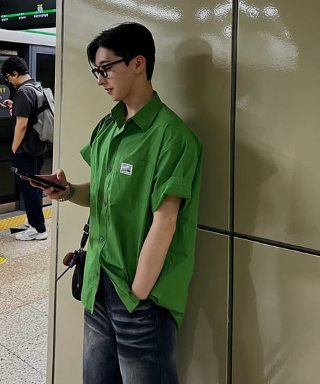 (premium select)patch cotton shirts