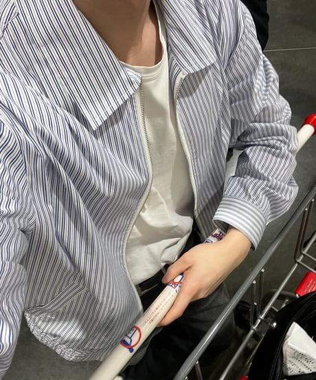 Stripe shirt jakets
