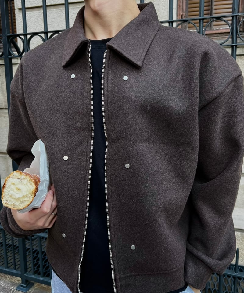 premium select)rivet wool cropped jacket | 韓国現