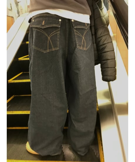 （premium select）Broad striped denim pants