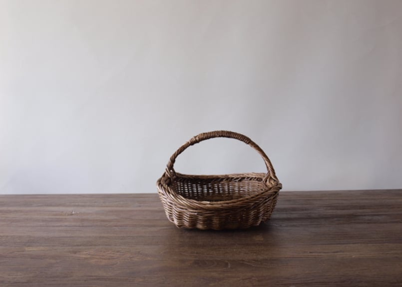 福島県 会津若松 あけびかご ハンドル付き楕円バスケット | nuukの森