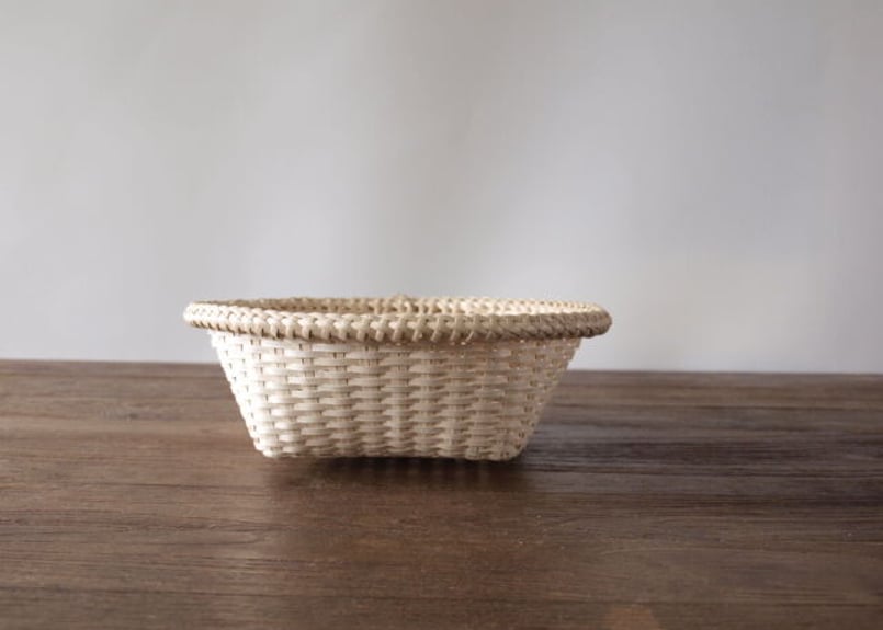 福島県奥会津 金山町マタタビ四つ目ざる 小φ直径22cmからむし紐付き