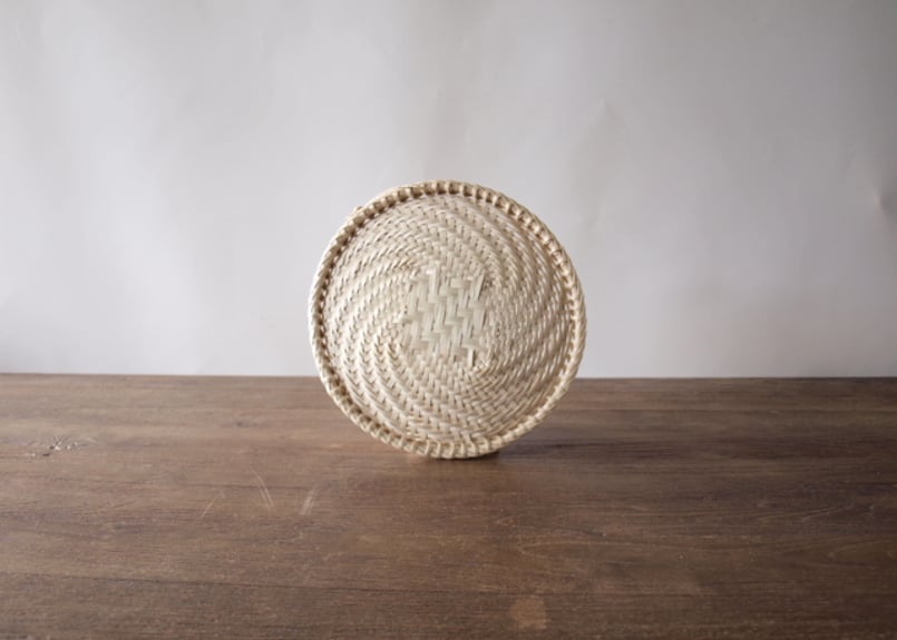 福島県奥会津 金山町マタタビ蕎麦ざる（網代編み）③小ｻｲｽﾞφ直径22cm