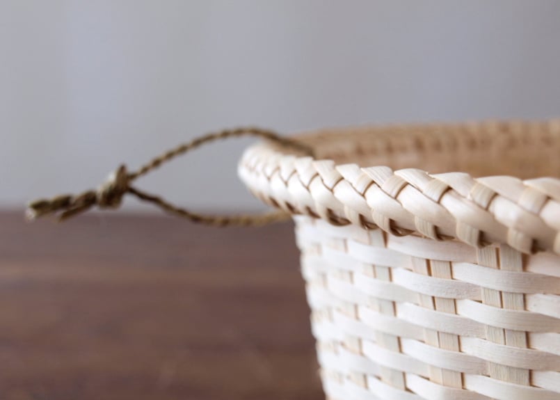 マタタビ 米研ぎざる 民芸品 福島県奥会津 金山町マタタビ米研ぎざる ④大ｻｲｽﾞφ直径25cm 3～5合