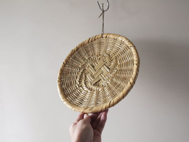 天然根曲り竹使用 戸隠ざる 7寸 天然根曲り竹使用 戸隠ざる 7寸