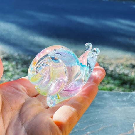 虹色のカタツムリ L☆ご注文前に在庫の有無をメールでお問い合わせください