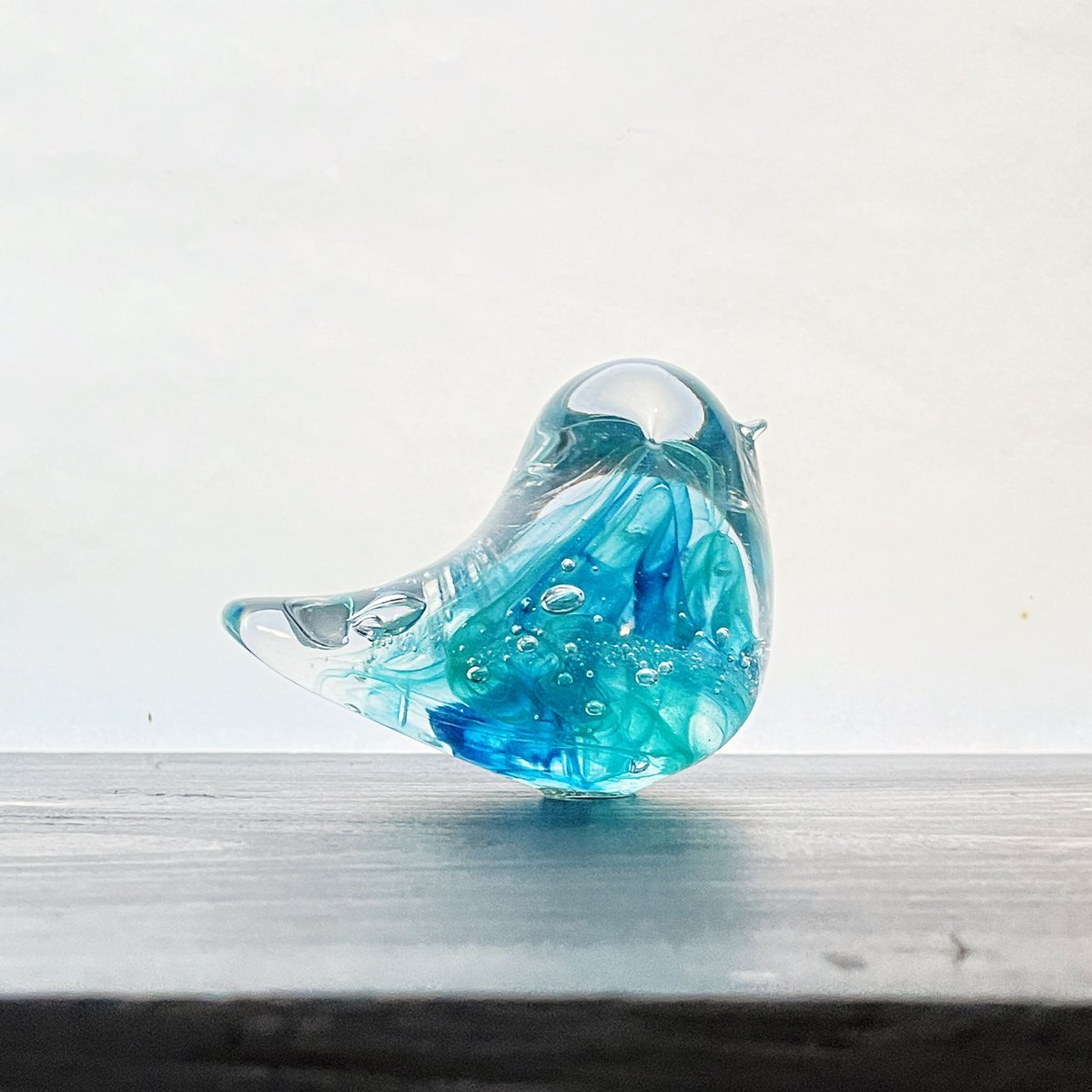 水鳥、スエーデンコスタボーダのガラス美術工芸品 スウェーデンで