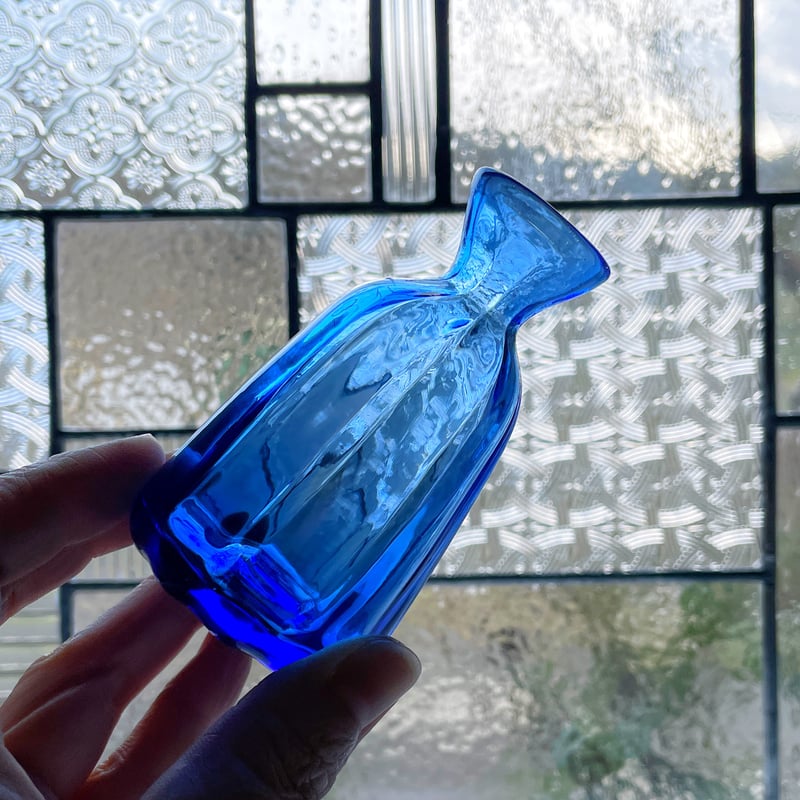 青い小瓶 6 | ガラス工房FARO