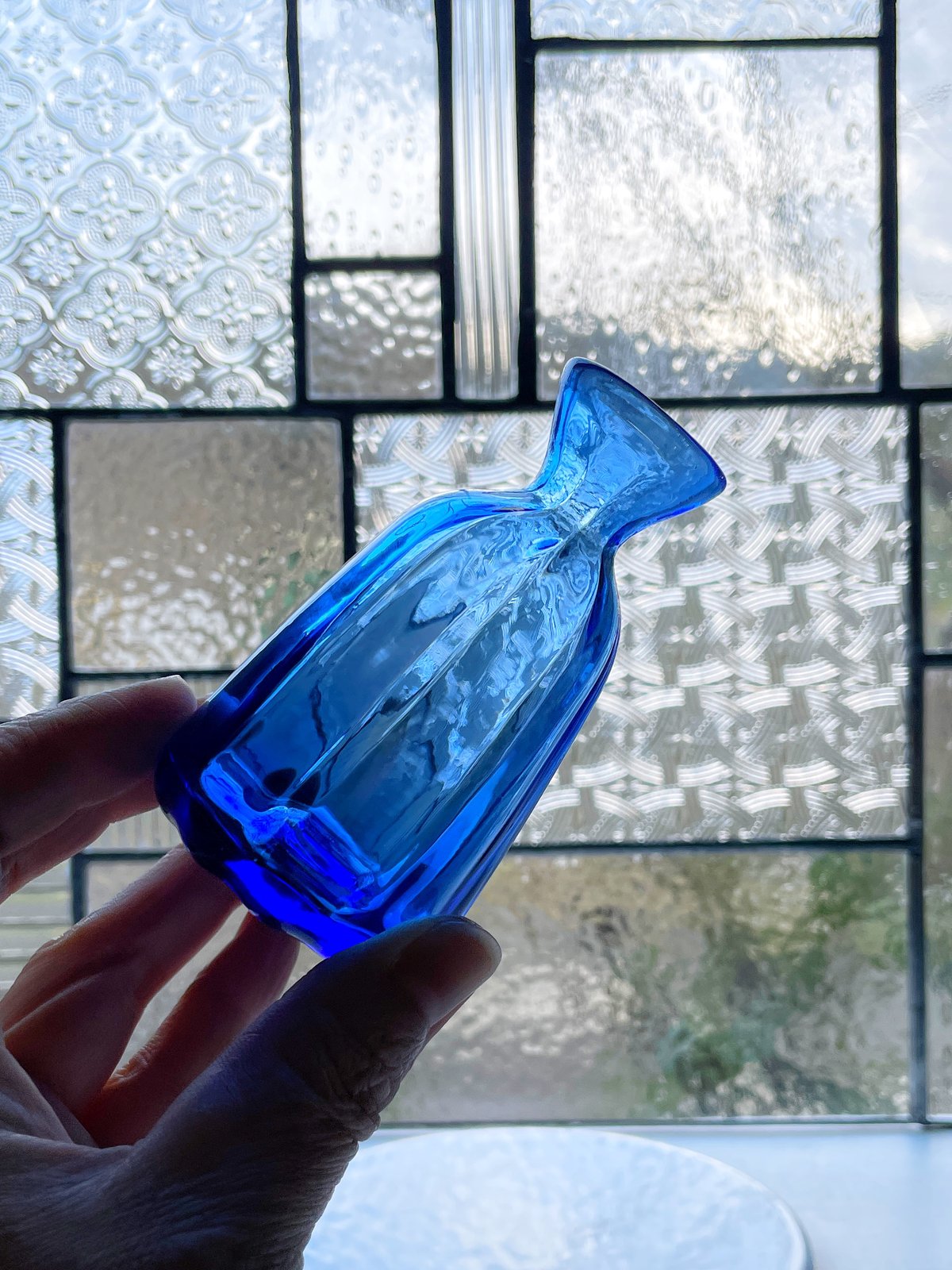 青い小瓶 6 | ガラス工房FARO