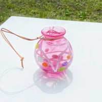 ヨーヨー花入れ　ピンク☆ご注文前に在庫があるかメールでお尋ねください