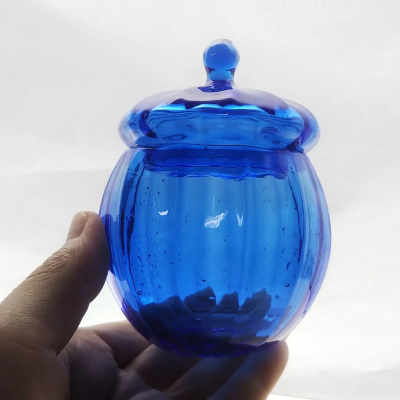マリーゴールド様ご予約品☆青い小瓶 8 と青いポット | ガラス マリーゴールド様ご予約品☆青い小瓶 8 と青いポット | ガラス