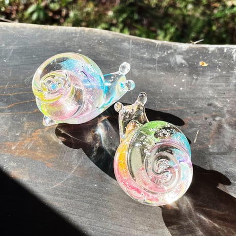 虹色のカタツムリ L☆ご注文前に在庫の有無をメールでお問い合わせください