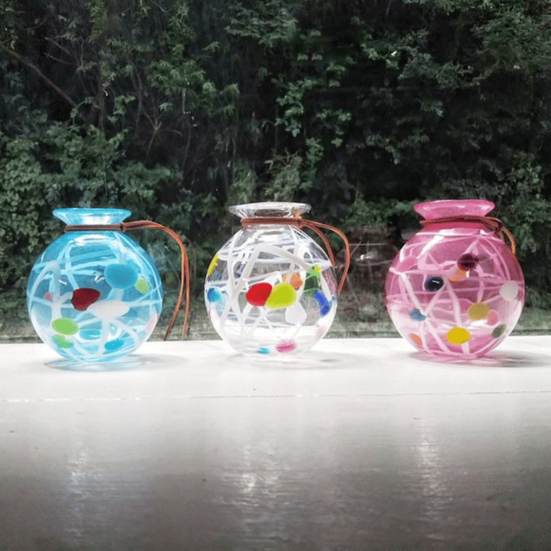 ヨーヨー花入れ☆クリア | ガラス工房FARO