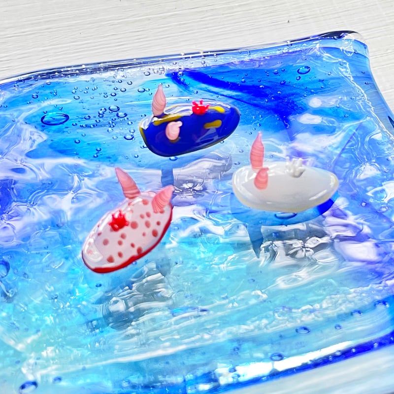 アオウミウシ ☆複数ご注文の際は予めご連絡ください。 | ガラス工房