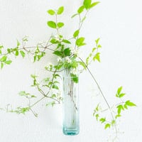 ブリキ色の角形掛花入☆ご注文前に在庫があるかメッセージでお尋ねください