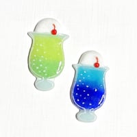 クリームソーダのブローチ☆ご注文前に在庫があるかメールでお問い合わせください