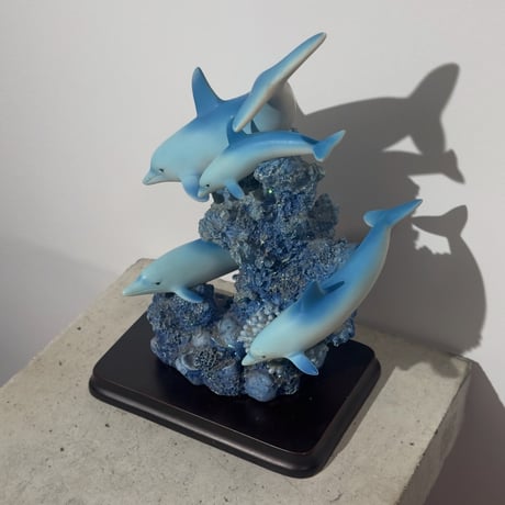 Dolphin Coral Sculpture