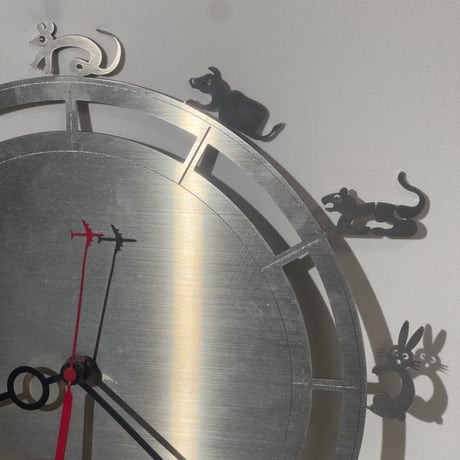 Zodiac Silver Clock