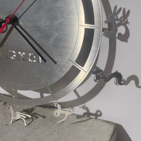 Zodiac Silver Clock
