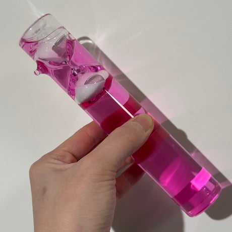 Pink Floating Hourglass