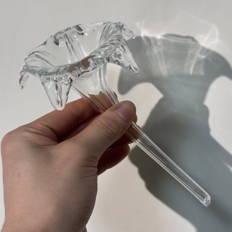Glass Lily Vase