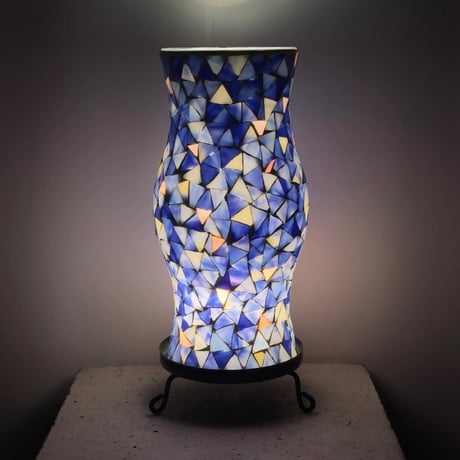 Blue Mosaic Lamp